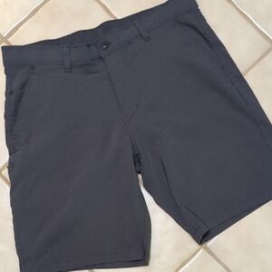 Weatherproof Gray Flat Front Shorts Lightweight Casual